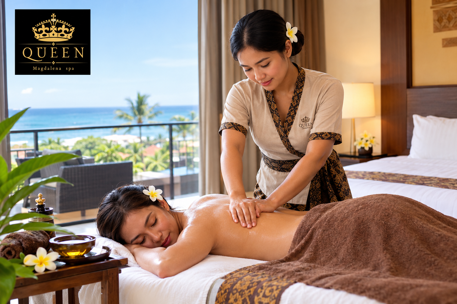Home Massage & Spa Kuta therapist providing a relaxing hotel massage service in Bali