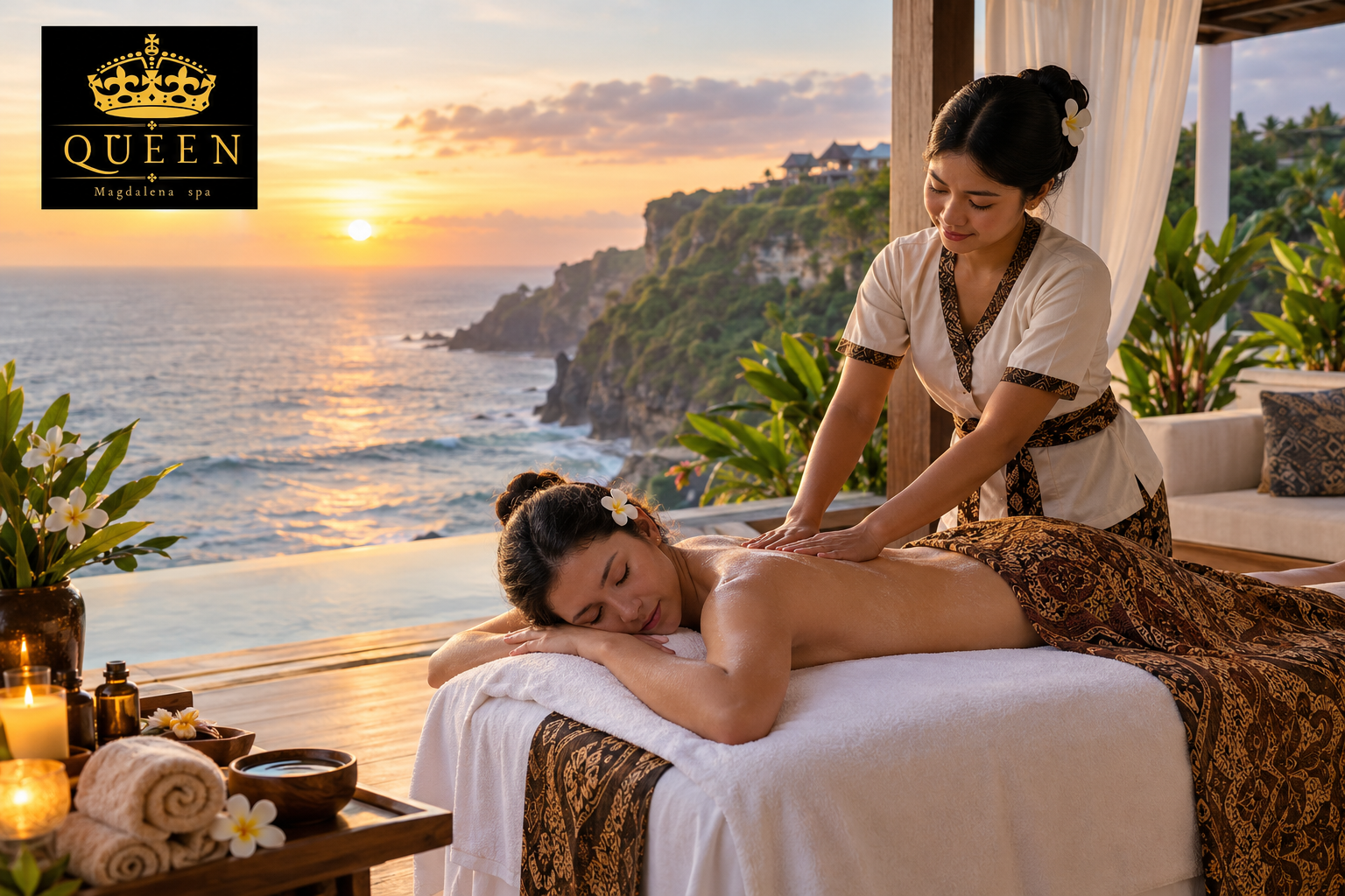 Home Massage & Spa Uluwatu luxury massage treatment at a private villa overlooking the ocean in Bali